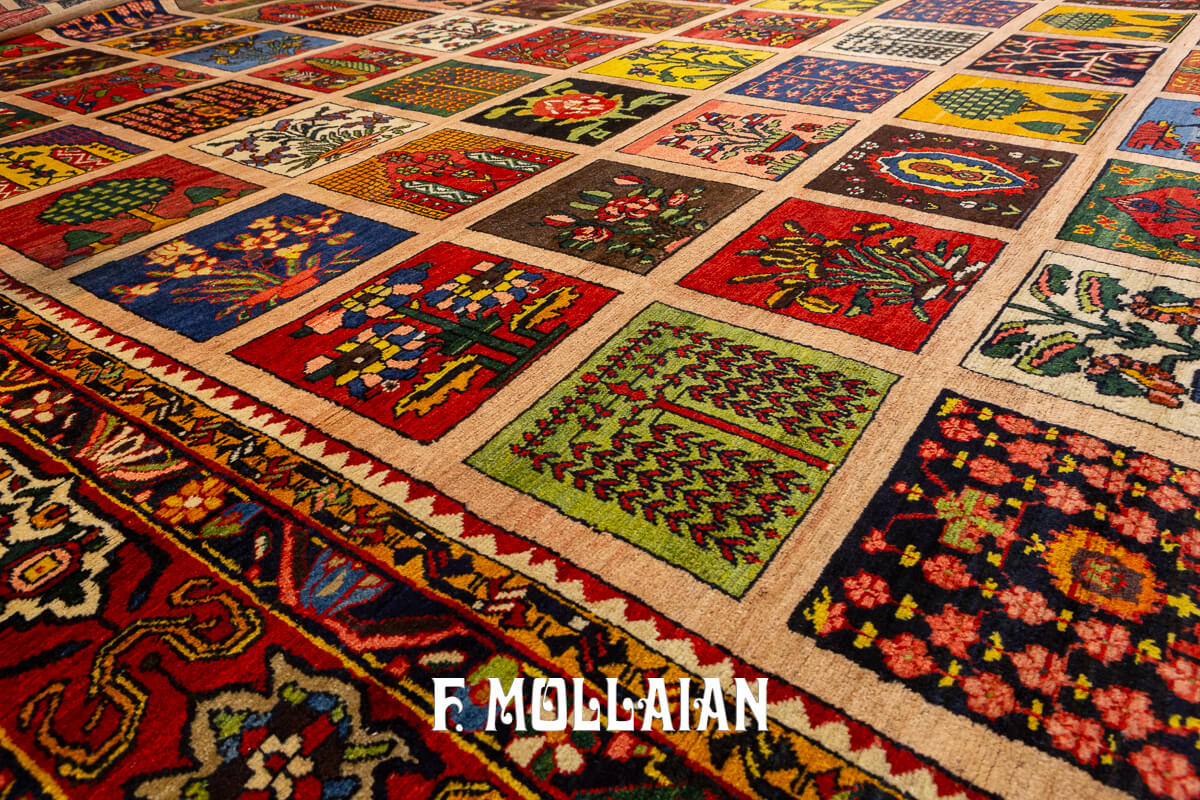 Bakhtiari Rug Very Large Garden Design n°:818996